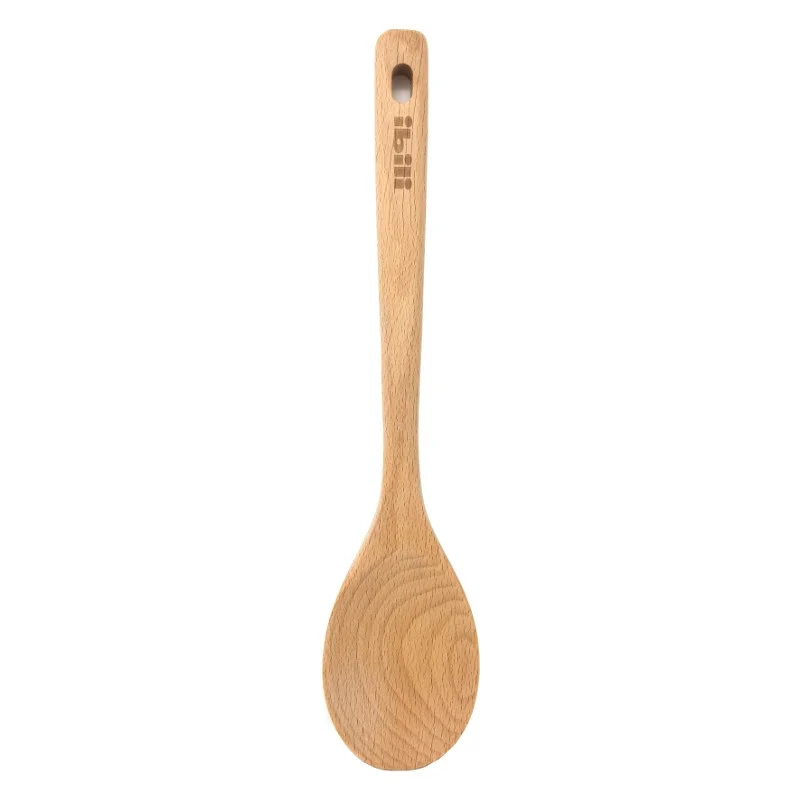 Cuchara redonda de madera de haya 30 cms