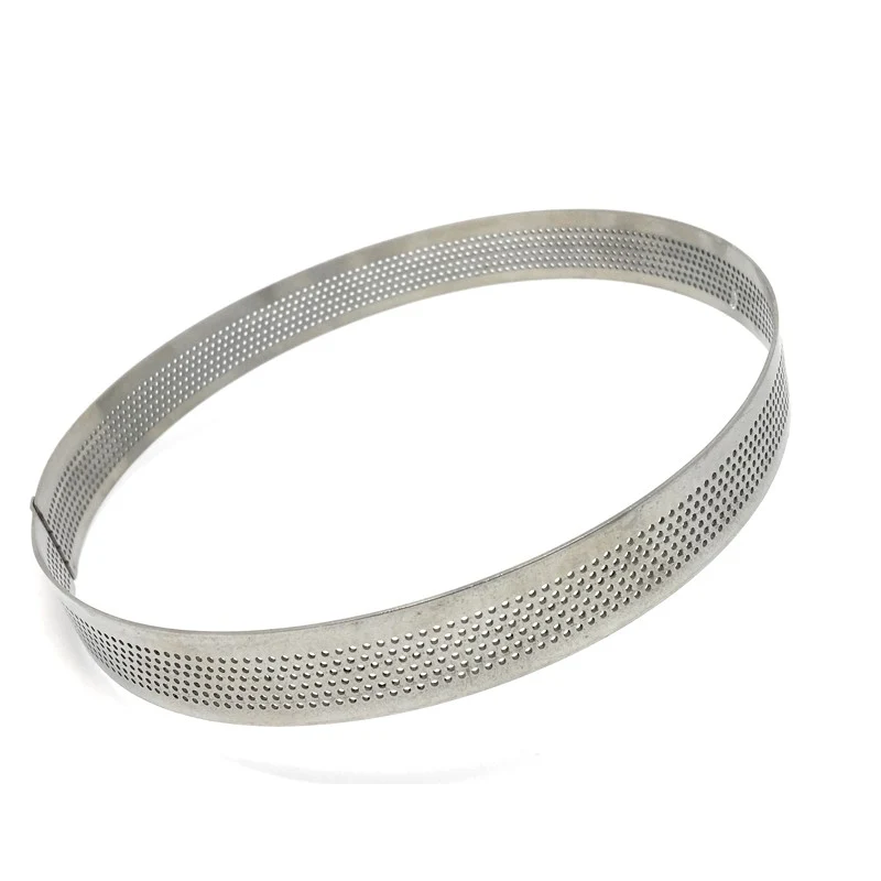 Aro Perforado para Tartas 20 cm Acero Inoxidable - Altura 2 cm Lacor