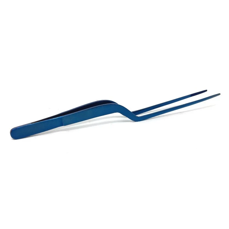 Pinza para emplatar titanio Azul