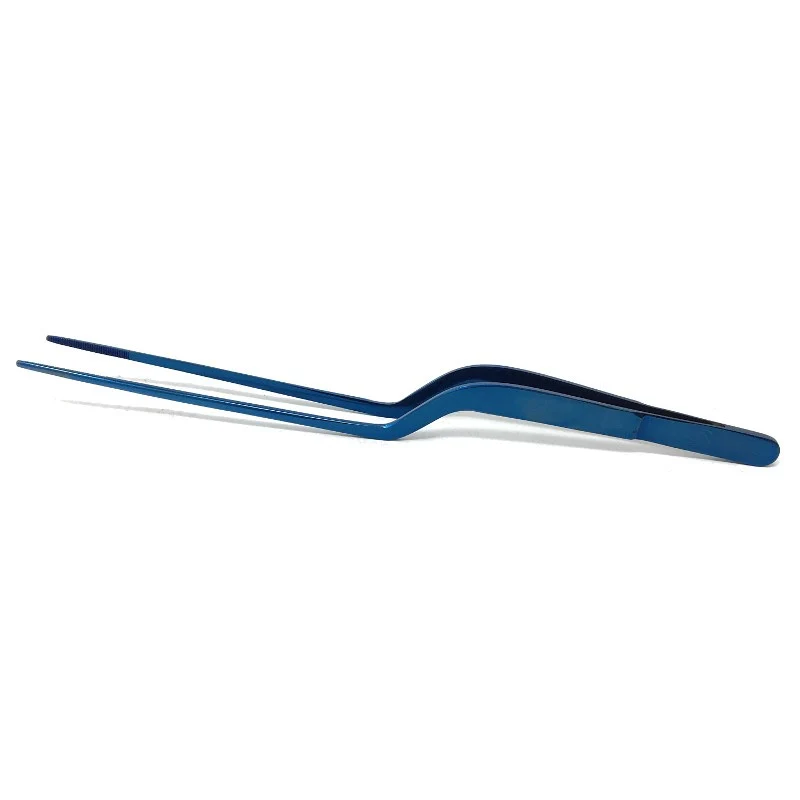 Pinza para emplatar titanio Azul