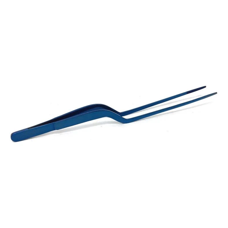 Pinza para emplatar titanio Azul