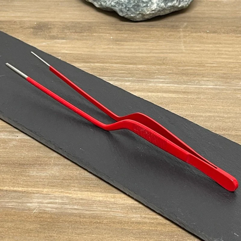 Pinza de Emplatar Profesional Roja 20cm | Acero Inoxidable