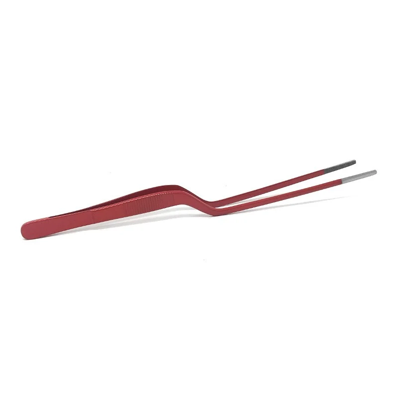 Pinza de Emplatar Profesional Roja 20cm | Acero Inoxidable