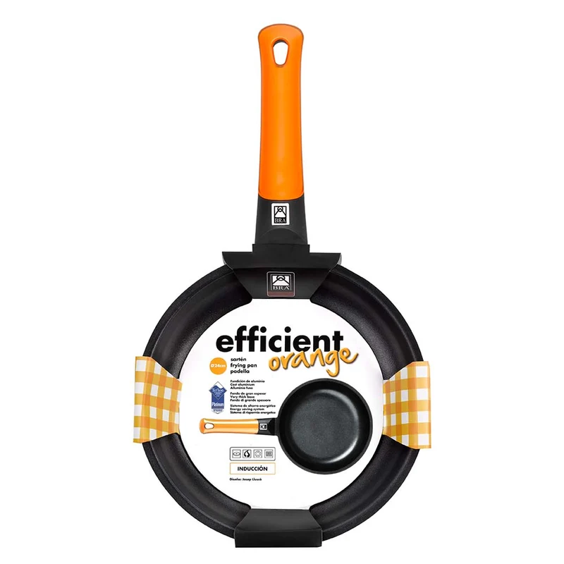 Sartén honda Efficient Orange