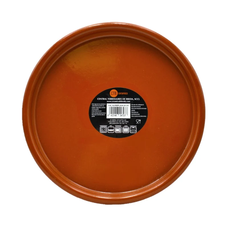 CTB ceramics Cazuela Superplana Teller extra flach 23cm Durchmesser