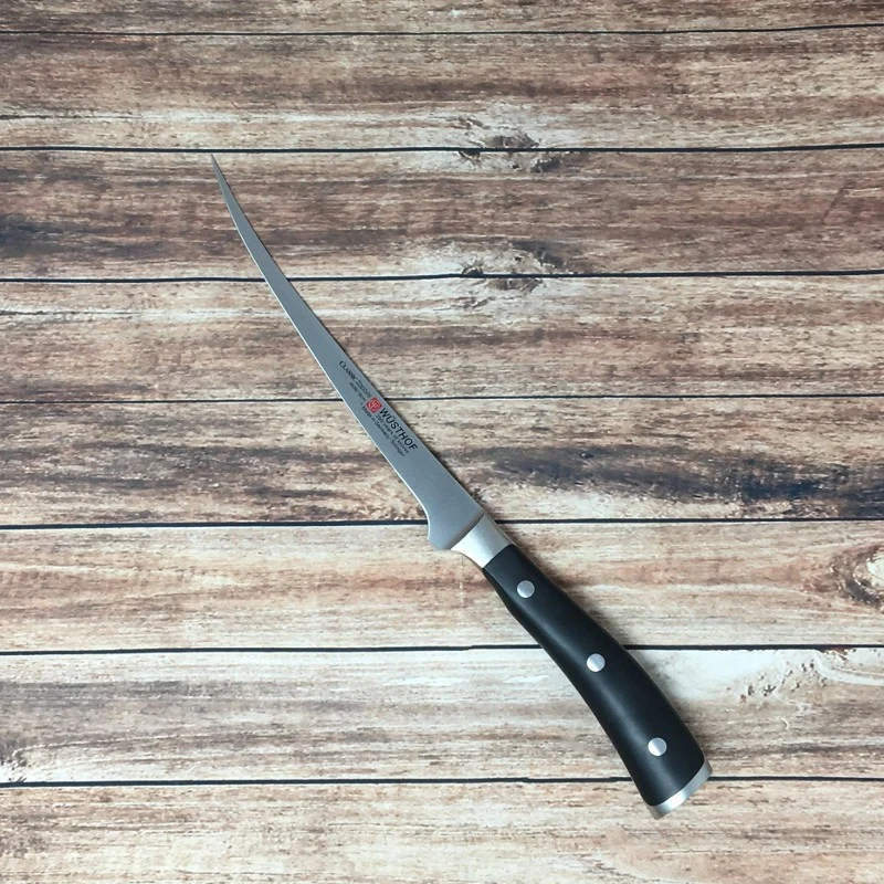 Cuchillo filetador curvo wusthof 18 cms flexible ikon classic