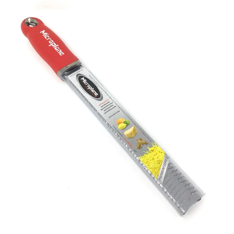 Rallador Microplane Premium Zester 46127 - Rojo Pasión Acero Inoxidable