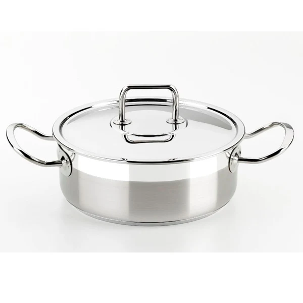 Cacerola acero inoxidable sin antiadherente con tapa Profesional
