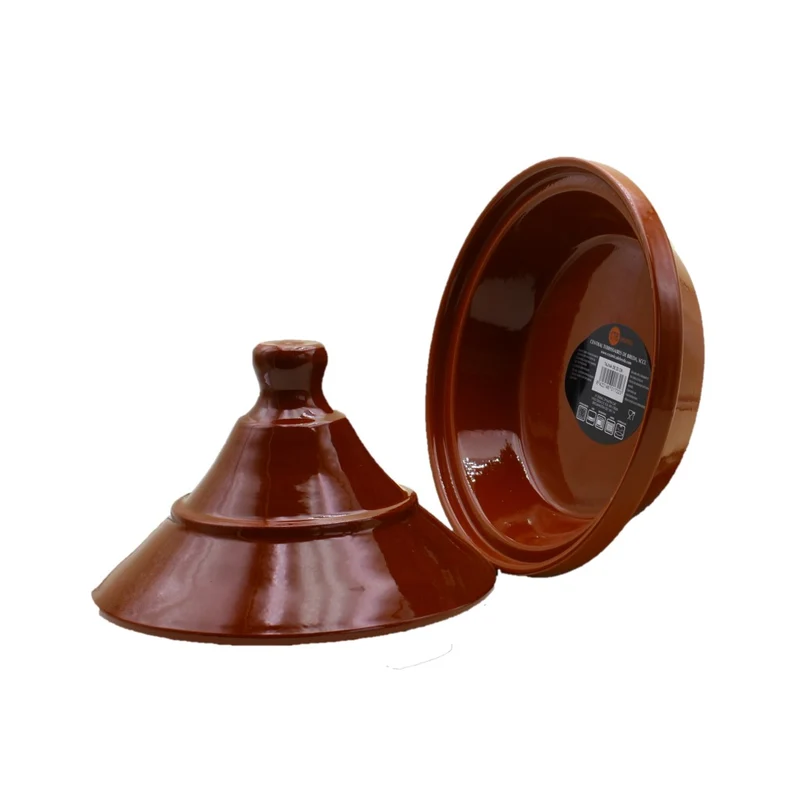 Tajina Schmortopf ein Unikat wegen Handarbeit und Glasiert 22 cm