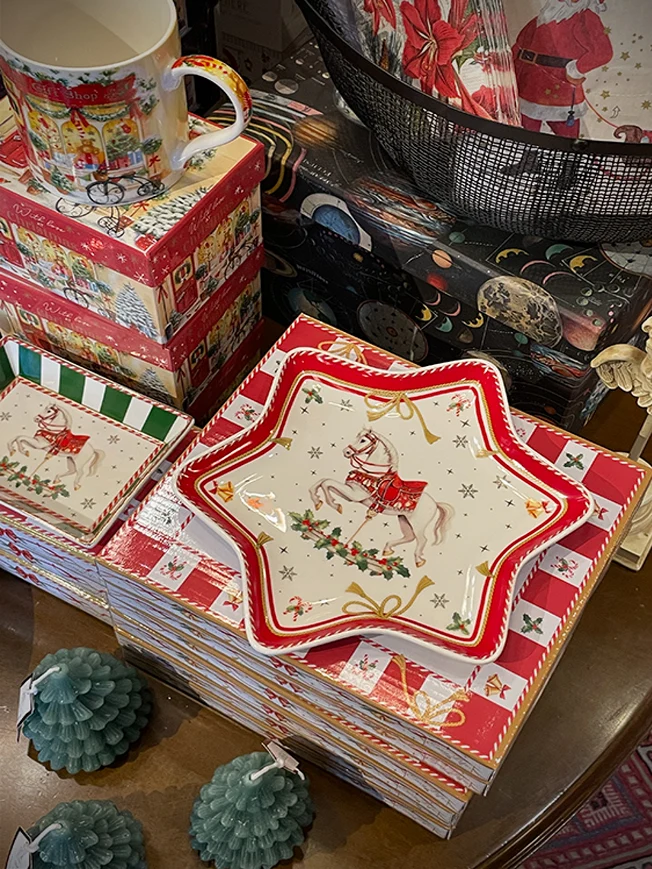 Plato Estrella de Porcelana 'Christmas Tale' - 22,5 cm