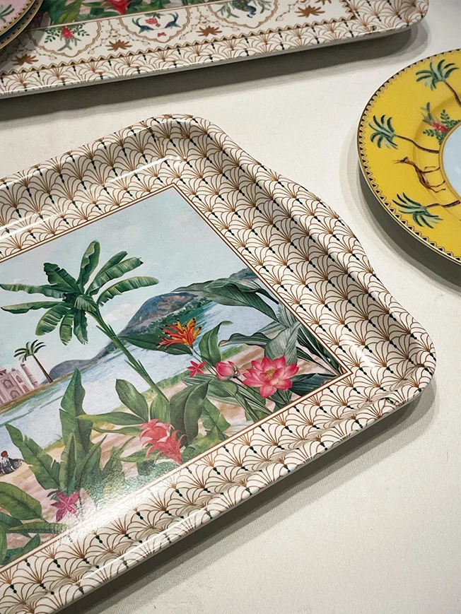 Bandeja Rectangular Pequeña 'Paradise Sauvage' - 33x22 cm