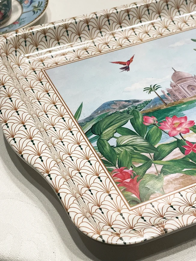 Bandeja Rectangular Pequeña 'Paradise Sauvage' - 33x22 cm