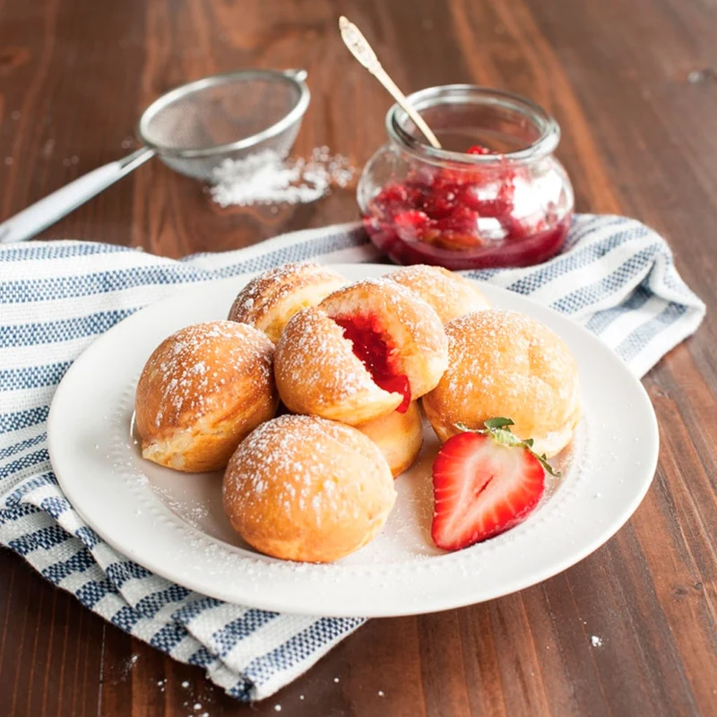 Sartén para tortitas rellenas, pop dots y ebelskiver daneses Nordic Ware