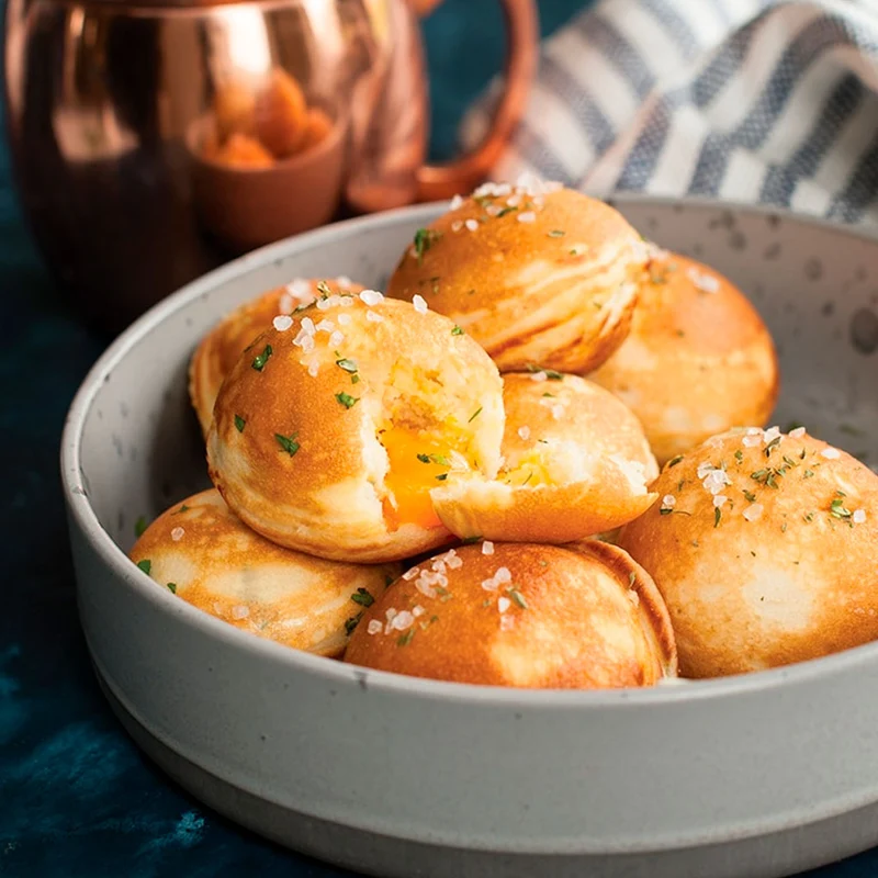 Sartén para tortitas rellenas, pop dots y ebelskiver daneses Nordic Ware