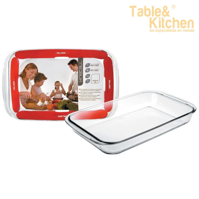 FUENTE HORNO RECTANGULAR KRISTALL 34X21CM
