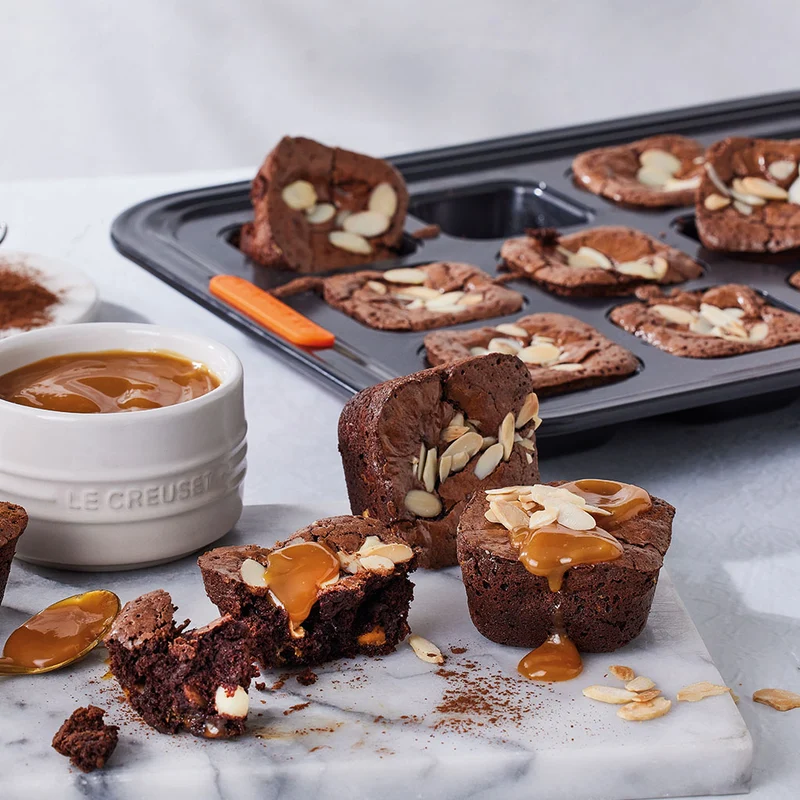 Molde para brownies, magdalenas cuadradas, sobaos y tartaletas Le Creuset