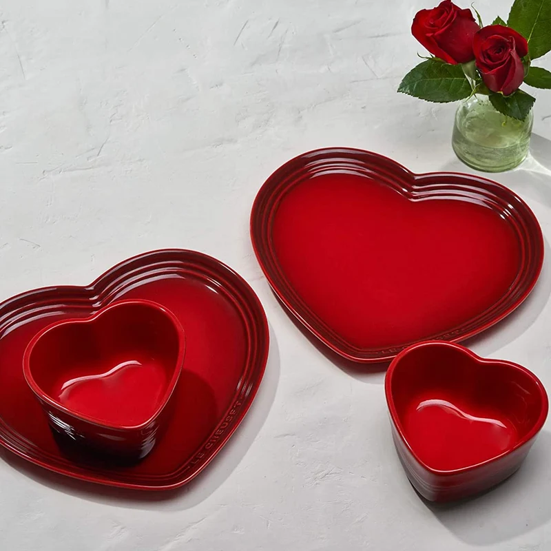 Conjunto de dos ramequines corazón Le Creuset