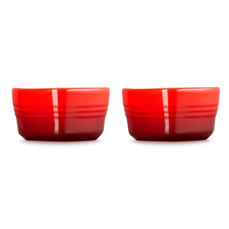 Conjunto de dos ramequines corazón Le Creuset