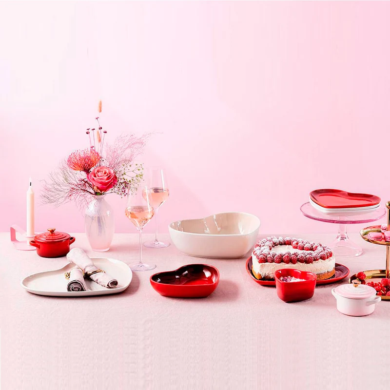 Conjunto de dos ramequines corazón Le Creuset