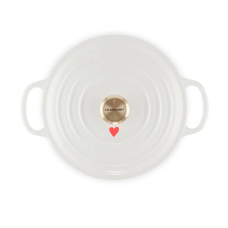 Cocotte redonda con corazones Le Creuset