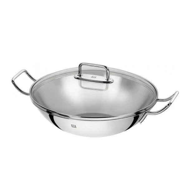Wok de acero inoxidable con tapa y rejilla Zwilling Plus