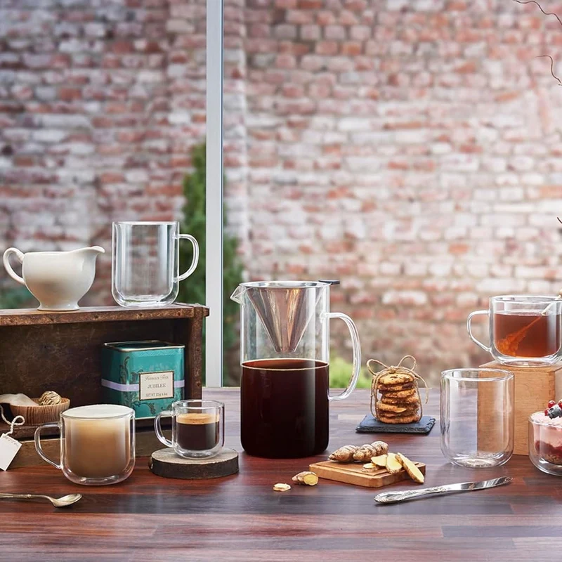 Cafetera térmica de vidrio con filtro Luigi Bormioli