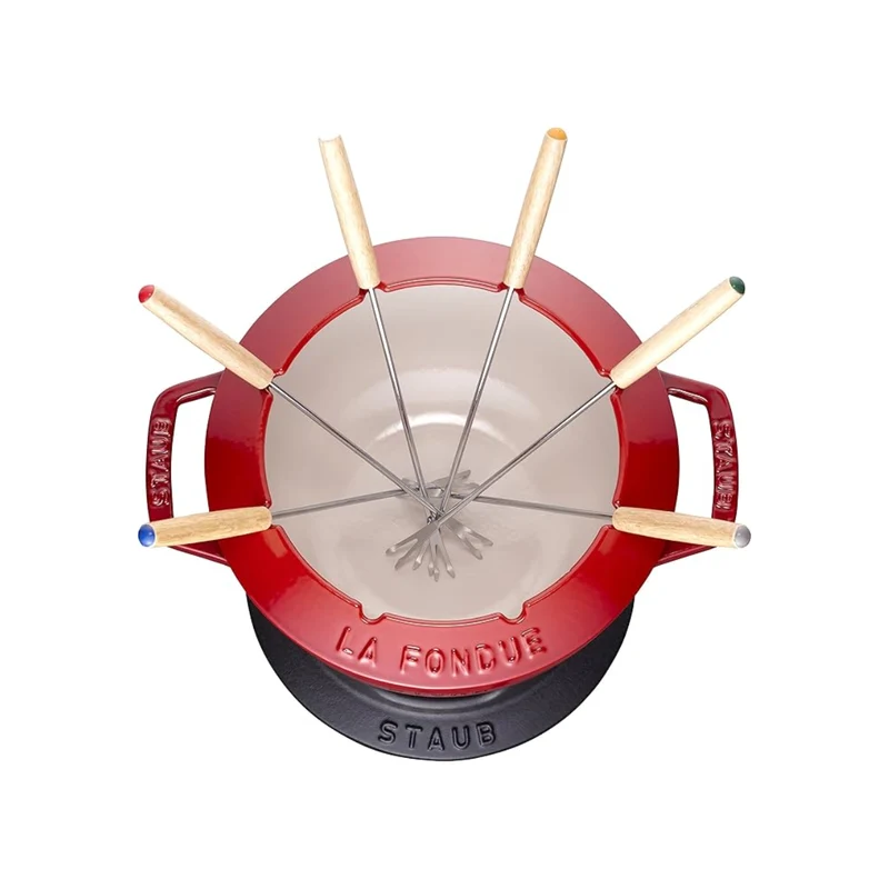 Set de fondue de hierro fundido Staub