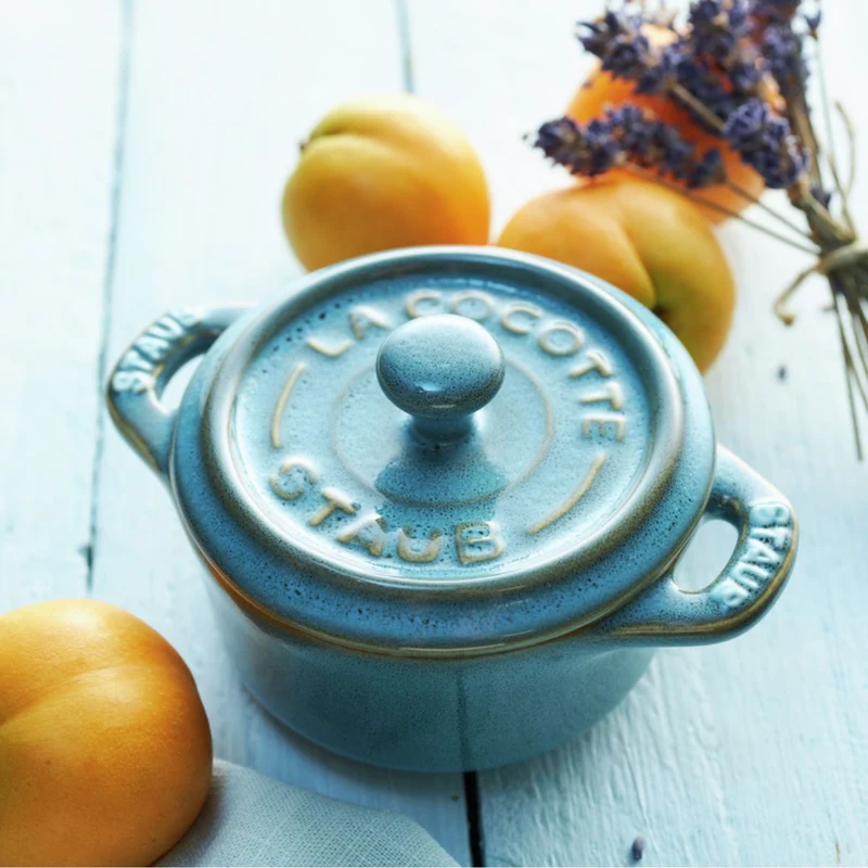Set de 4 mini cocottes cerámicas Staub