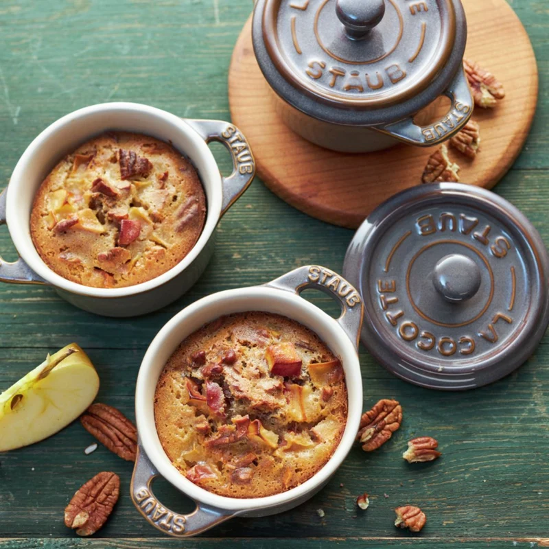 Set de 4 mini cocottes cerámicas Staub