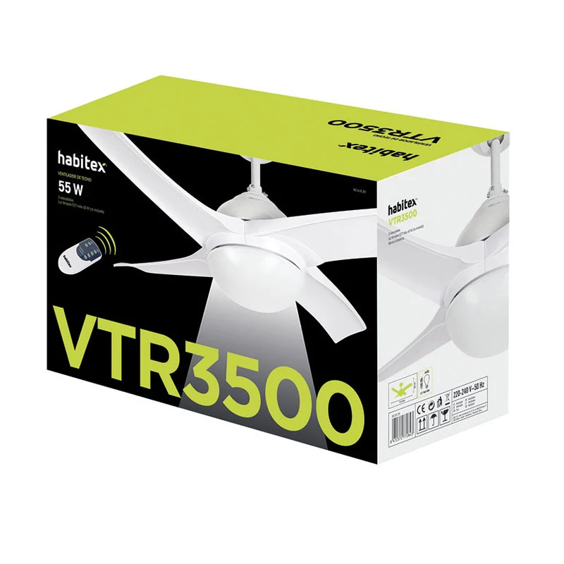 VENTILADOR DE TECHO HABITEX VTR-3500 Motor DC, Ø91,5CM