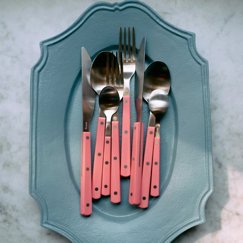 70s Cutlery: Raspberry (set de 16)