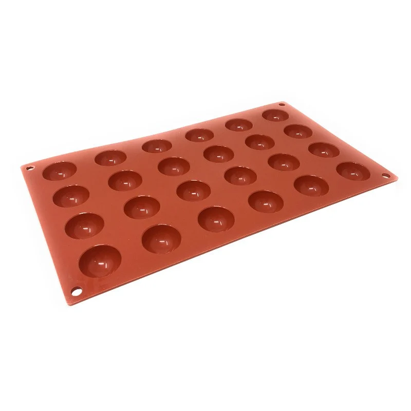 Molde silicona forma semiesfera 24 cavidades