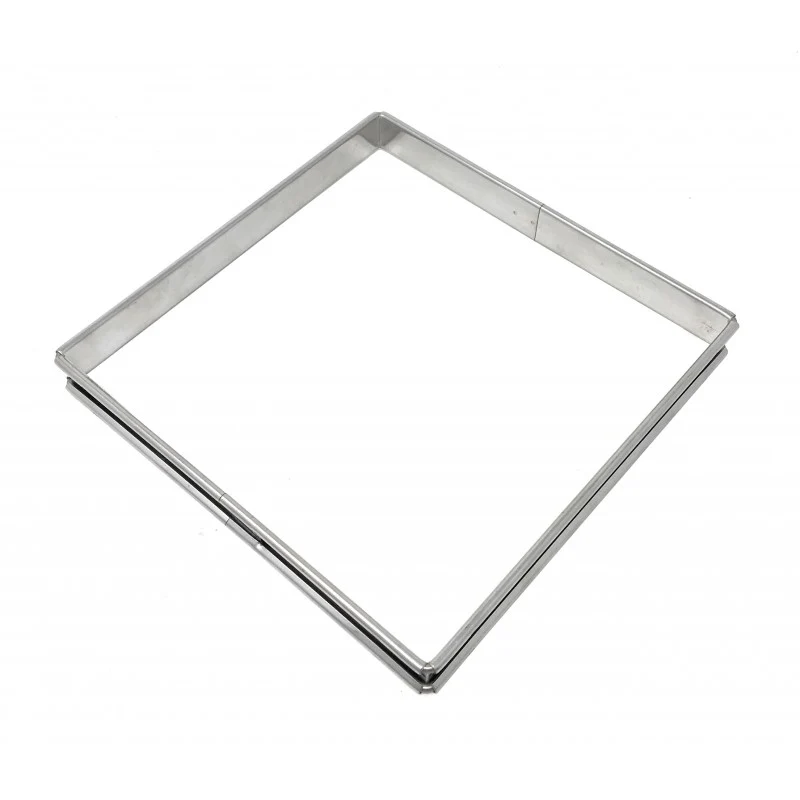 Aro para tarta cuadrado 20x2 cms
