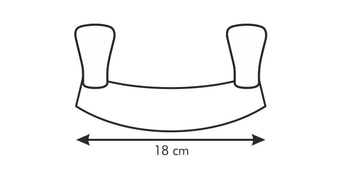 CUCHILLO MEDIA LUNA 18CM PRESTO