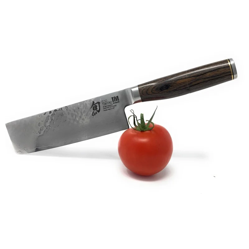 Cuchillo Nakiri Kai Shun Premier 14 cm | Acero Damasco 32 Capas TDM-1742
