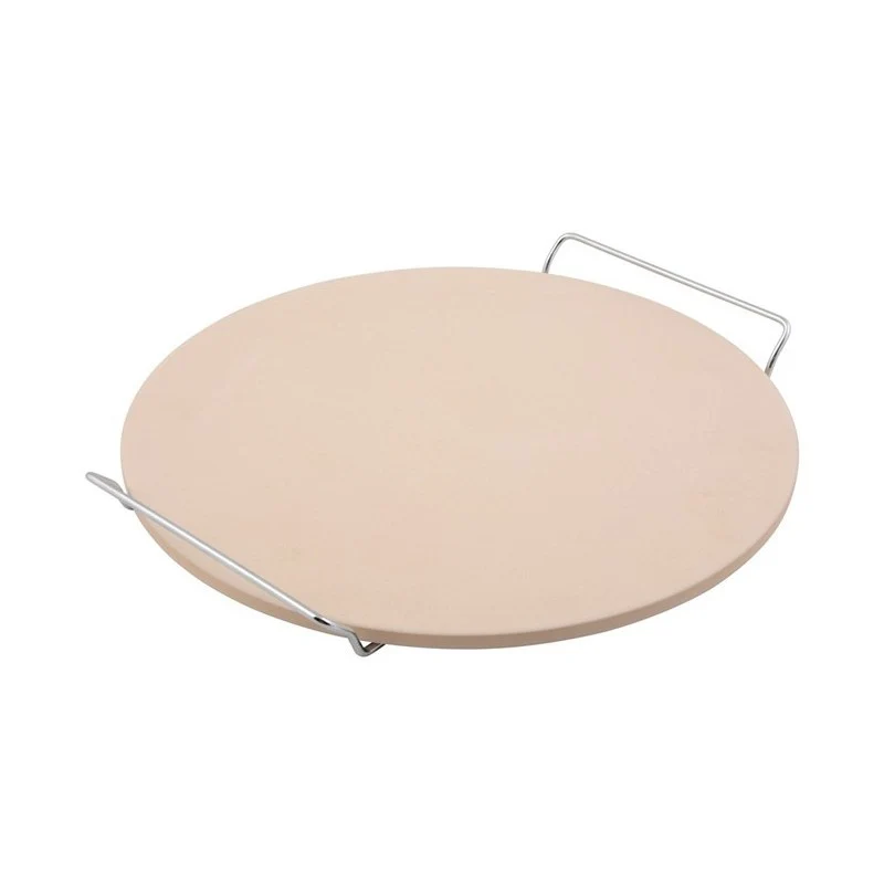 Piedra para Pizza con Soporte 33cm - Cerámica Refractaria 500°C