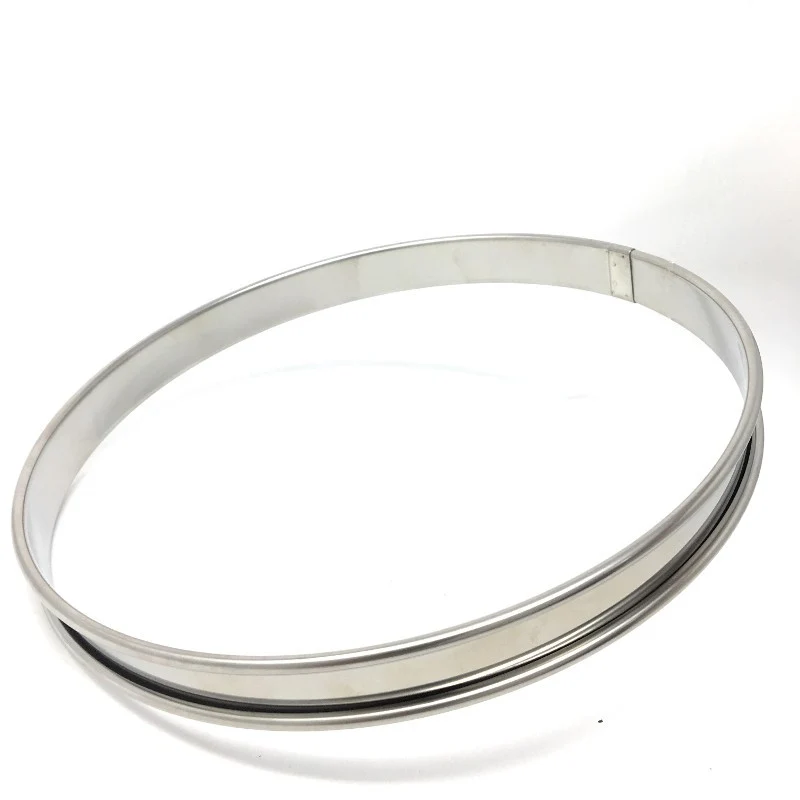 Aro para Tartas 20 cm Acero Inoxidable - Altura 2 cm con Borde Vuelto Lacor