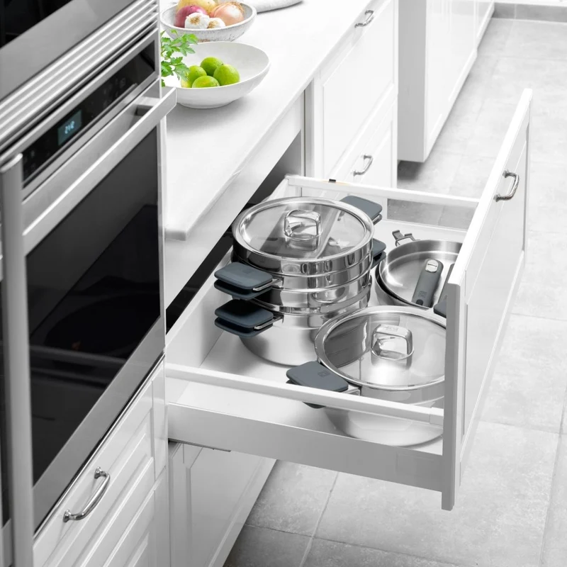 Batería de 5 piezas de acero inox Compac Inox Bra