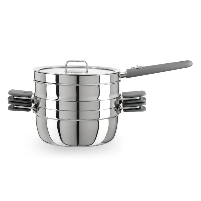 Batería de 5 piezas de acero inox Compac Inox Bra