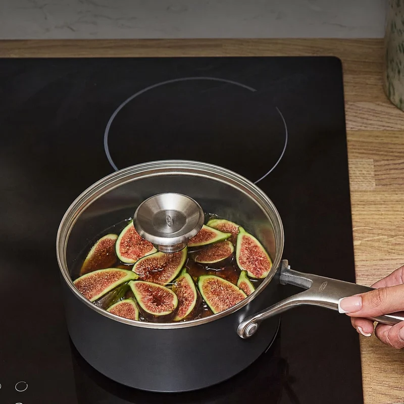 Set de 2 cazos cerámicos con tapa Professional NonStick OXO