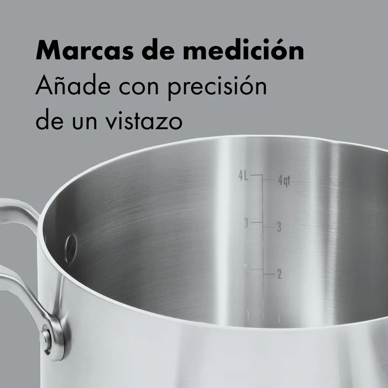 Cacerola con tapa 3PLY de acero inoxidable Mira OXO