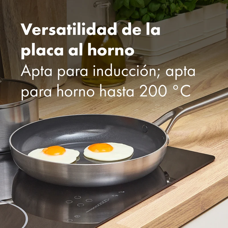 Sartén cerámica con exterior de acero inoxidable Mira OXO