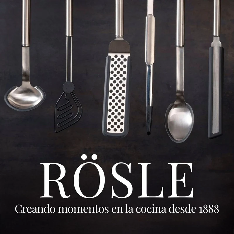 Pinzas de acero inox. con punta de silicona 32cm Rösle