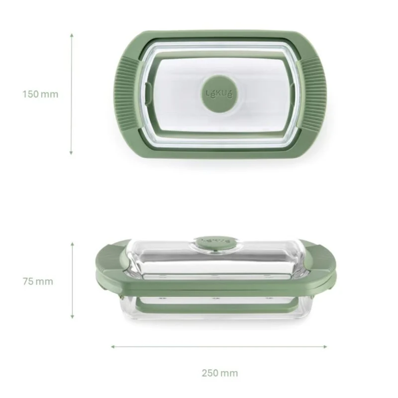 Estuche de vapor de cristal Lékué