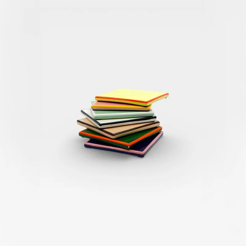Posavasos Tile Amarillo / Naranja (set de 4)