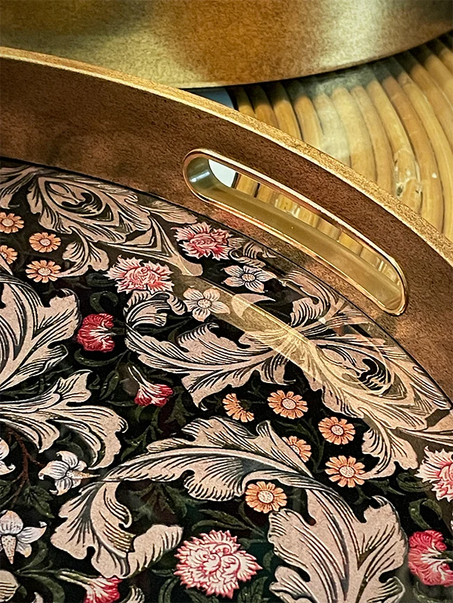 Bandeja Decorativa Grande 'Galateo' - Leaves - Ø39,5 cm