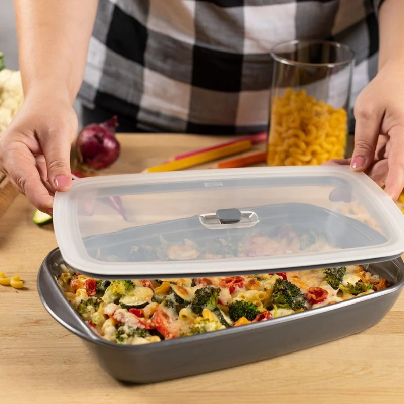 Bandeja rectangular de cristal antiadherente Easy Kuhn Rikon