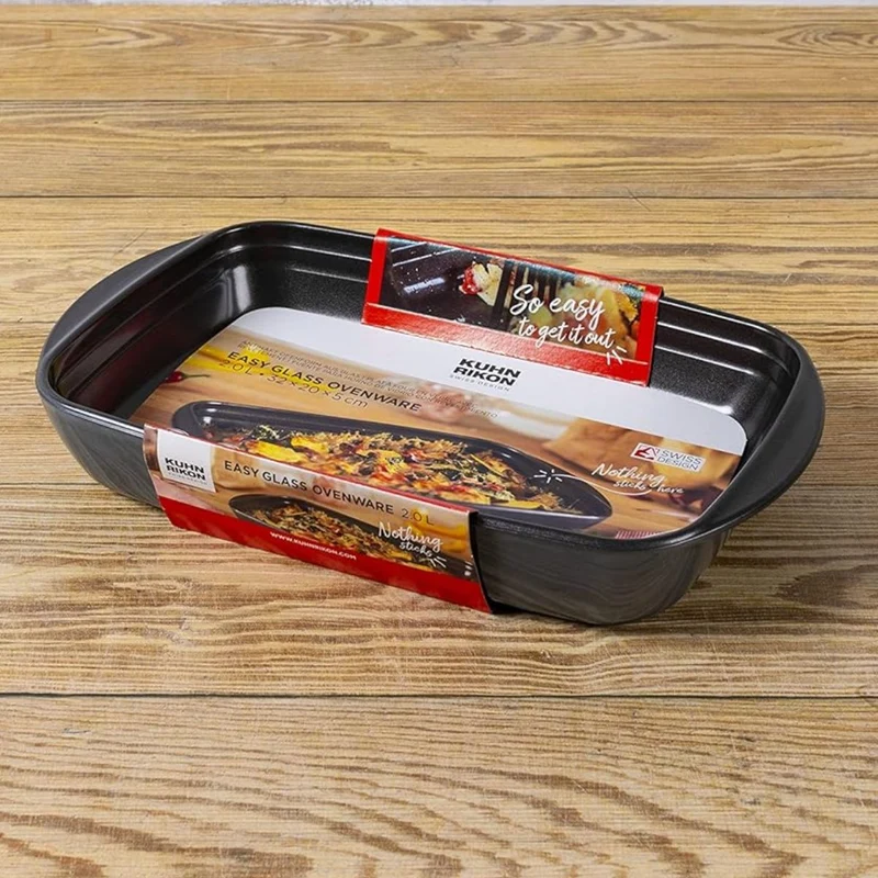 Bandeja rectangular de cristal antiadherente Easy Kuhn Rikon