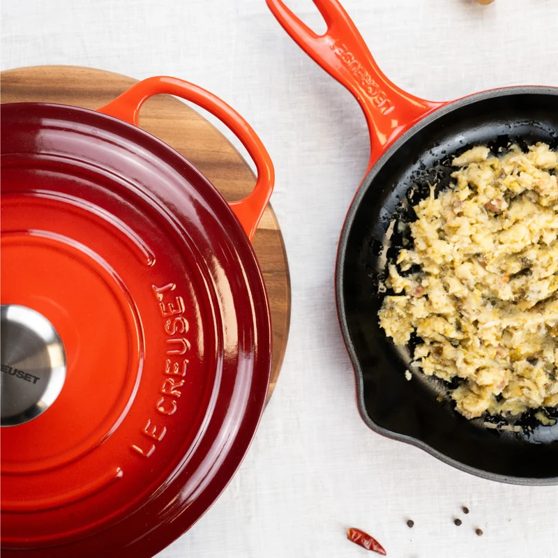 Pack cocotte y skillet Le Creuset