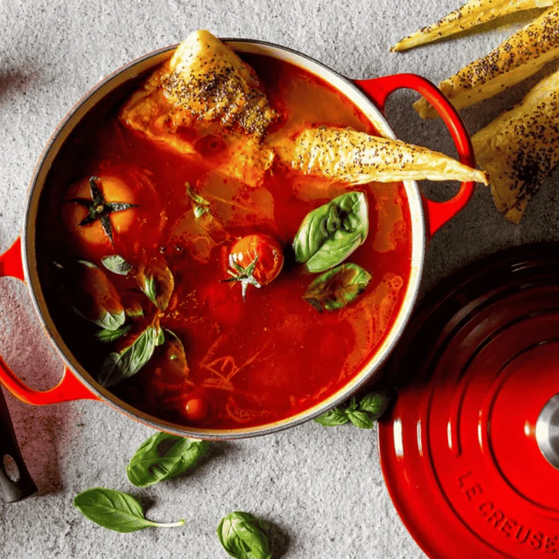 Pack Completo Le Creuset: Cocotte + Parrilla de hierro + Sartén inox 3-Ply
